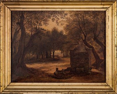 Viale Alberato con Fontana