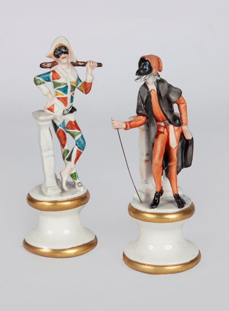 Due Piccole Figure in Porcellana, Capodimonte