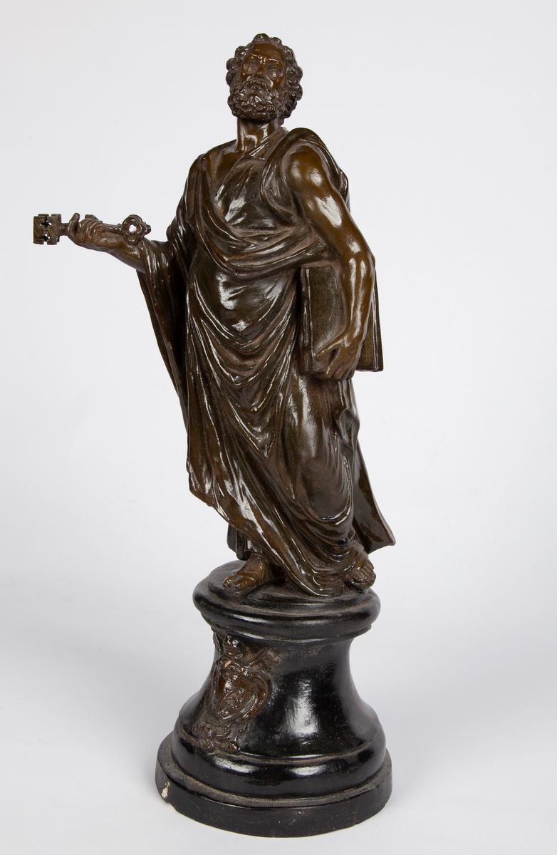 Scultura in Terracotta Invetriata Ad Imitazione del Bronzo, XIX Secolo