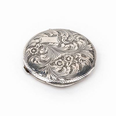 Portacipria in Argento 800/1000, Firenze, Anni Quaranta, Argentiere Liberto Nardi
