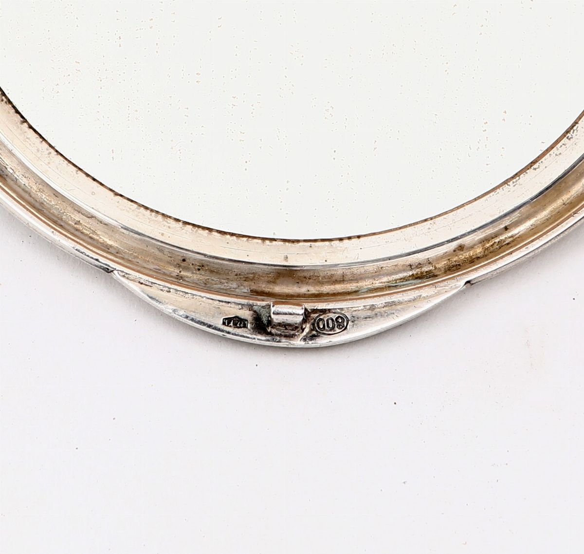 Portacipria in Argento 800/1000, Firenze, Anni Quaranta, Argentiere Liberto Nardi