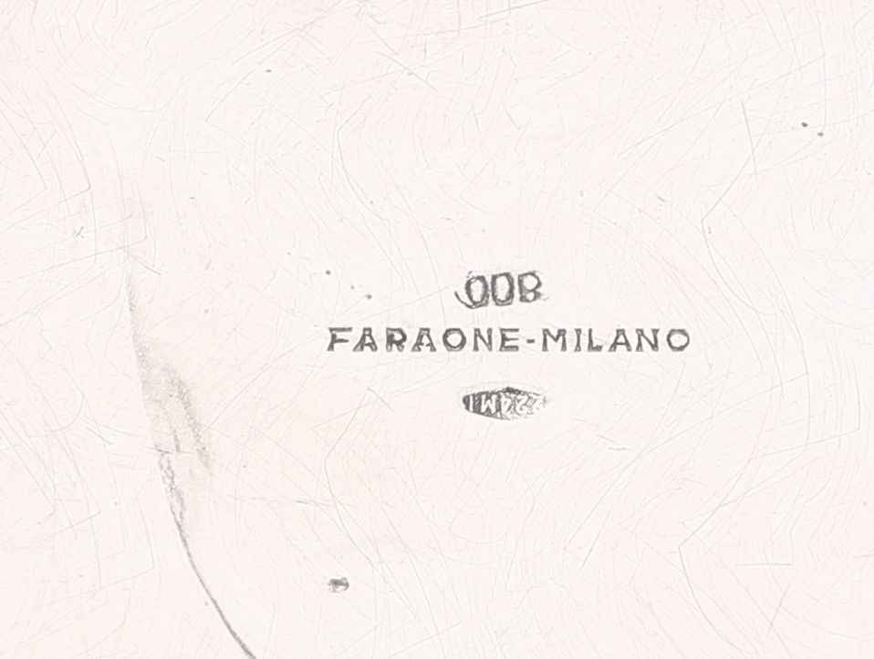 Vassoietto Portapenne Milano, Anni Cinquanta, Argentiere Faraone