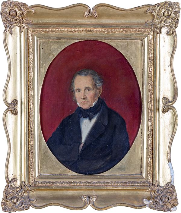 Pittore del XIX secolo - Ritratto di gentiluomo