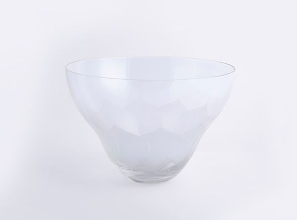 Vaso Lotus in cristallo, Rosenthal Studio-Line, Germania XX secolo  - Asta Asta a Tempo - L'Arte del Vetro - Casa d'Aste Arcadia