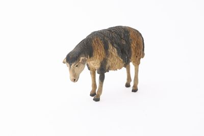 Pecora in Legno Policromo, Sicilia, XIX Secolo