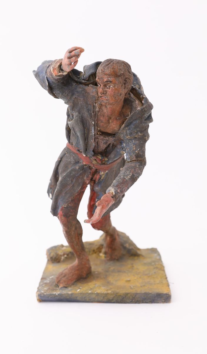 Figura Polimaterica di Storpio, Sicilia, XIX Secolo