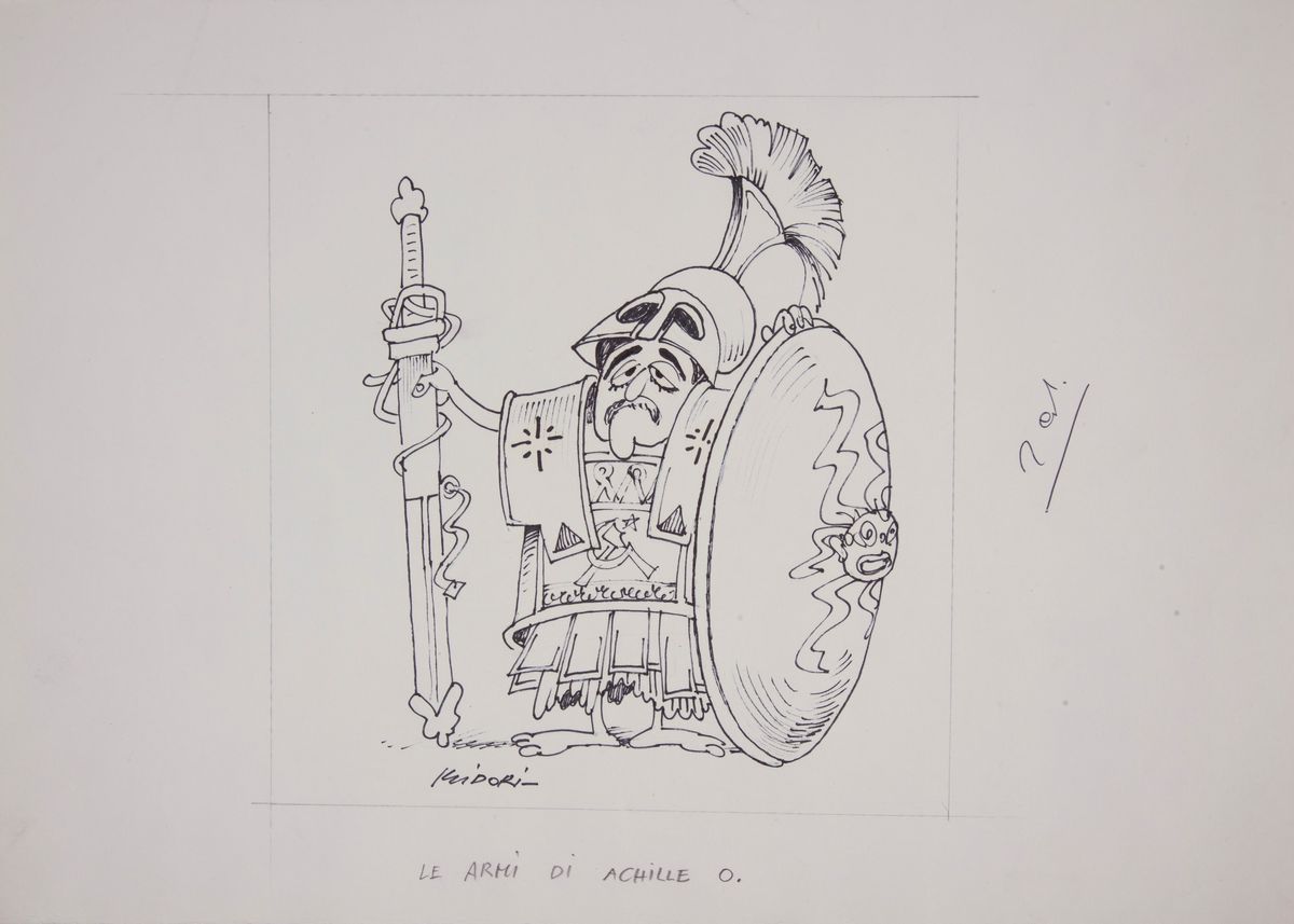 Anonimo del XX Secolo - Lotto di Cinque Illustrazioni