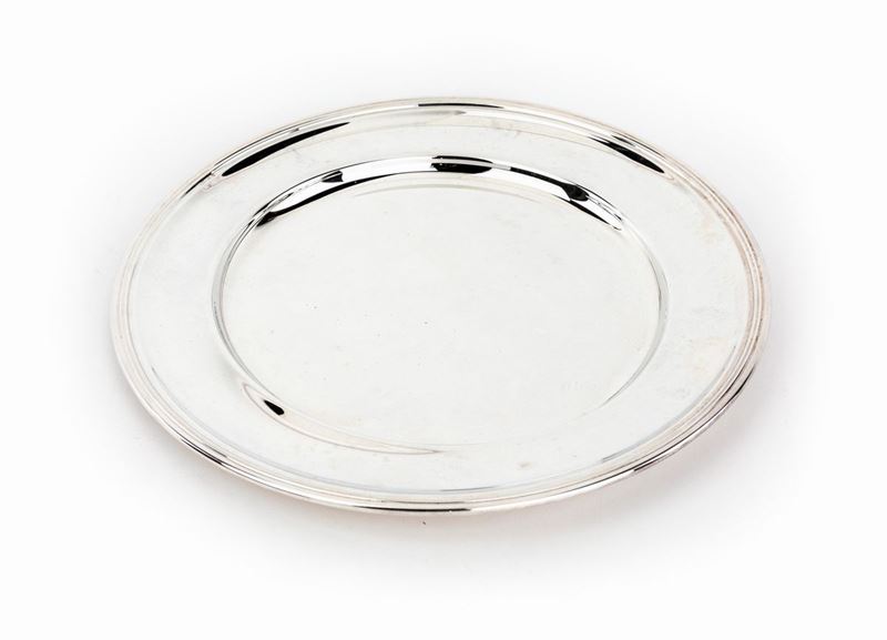 Piatto Circolare in Argento 800