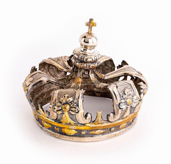 Corona per statua in argento in parte dorato, Roma (?), seconda metà del XVIII secolo