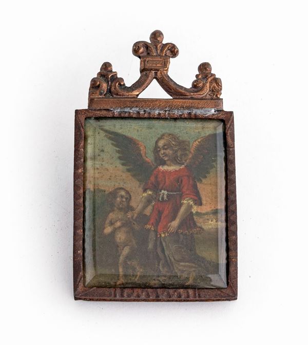 Doppia miniatura su rame, Lombardia, XVII secolo