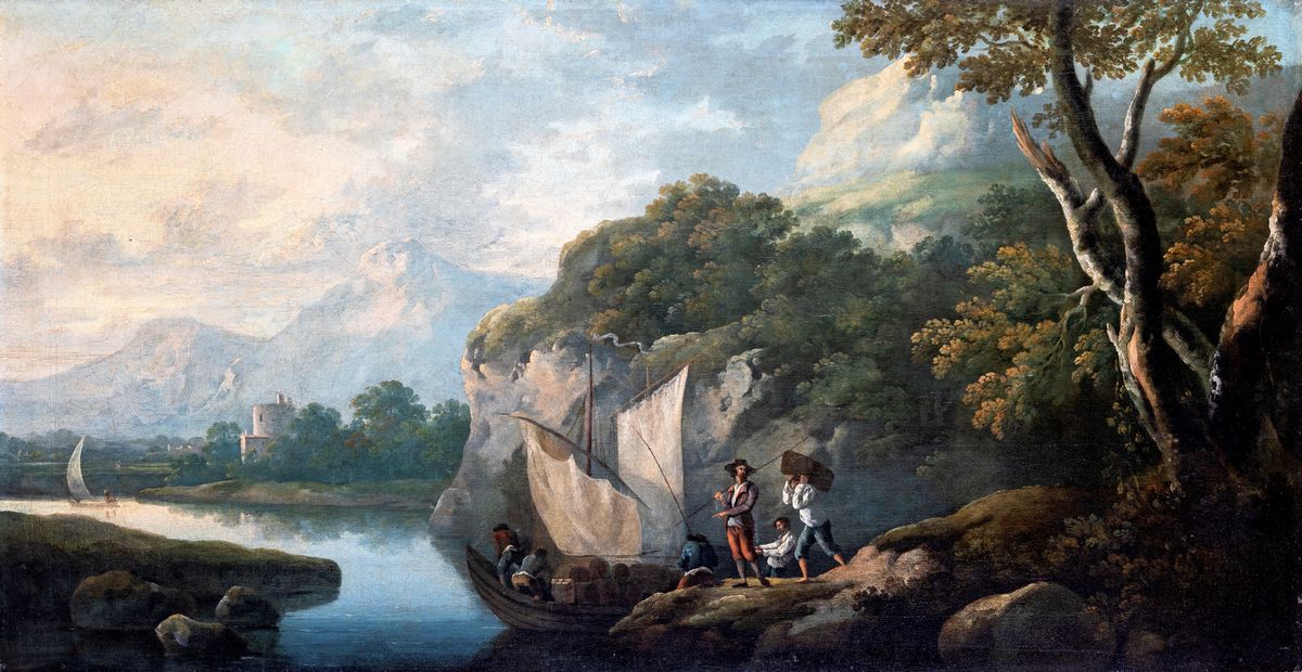 Paolo Anesi - Paesaggio Fluviale