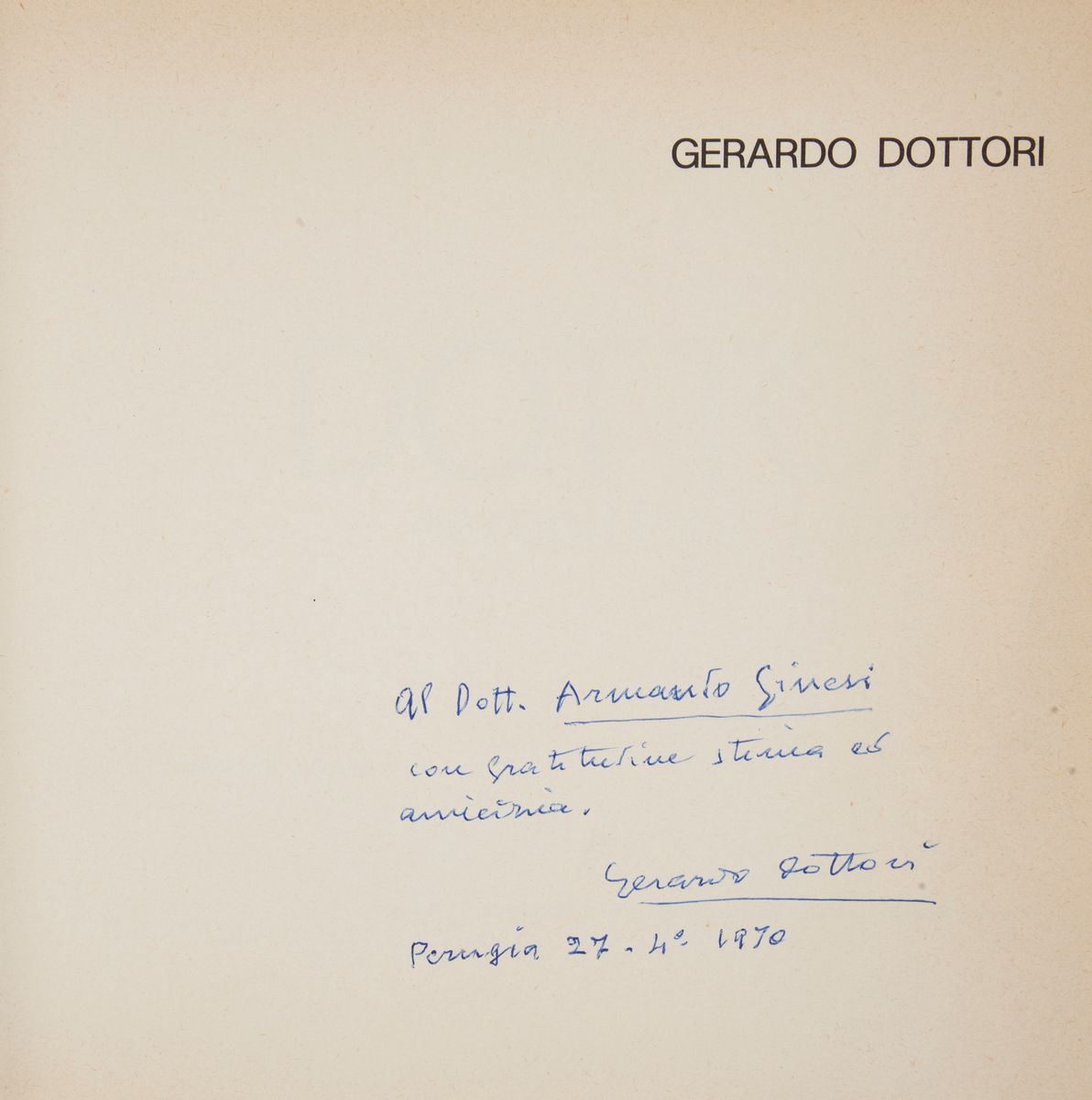 Guido Ballo,tancredi Loreti. Dottori Aeropittore Futurista. con Dedica Autografa Dell'artista