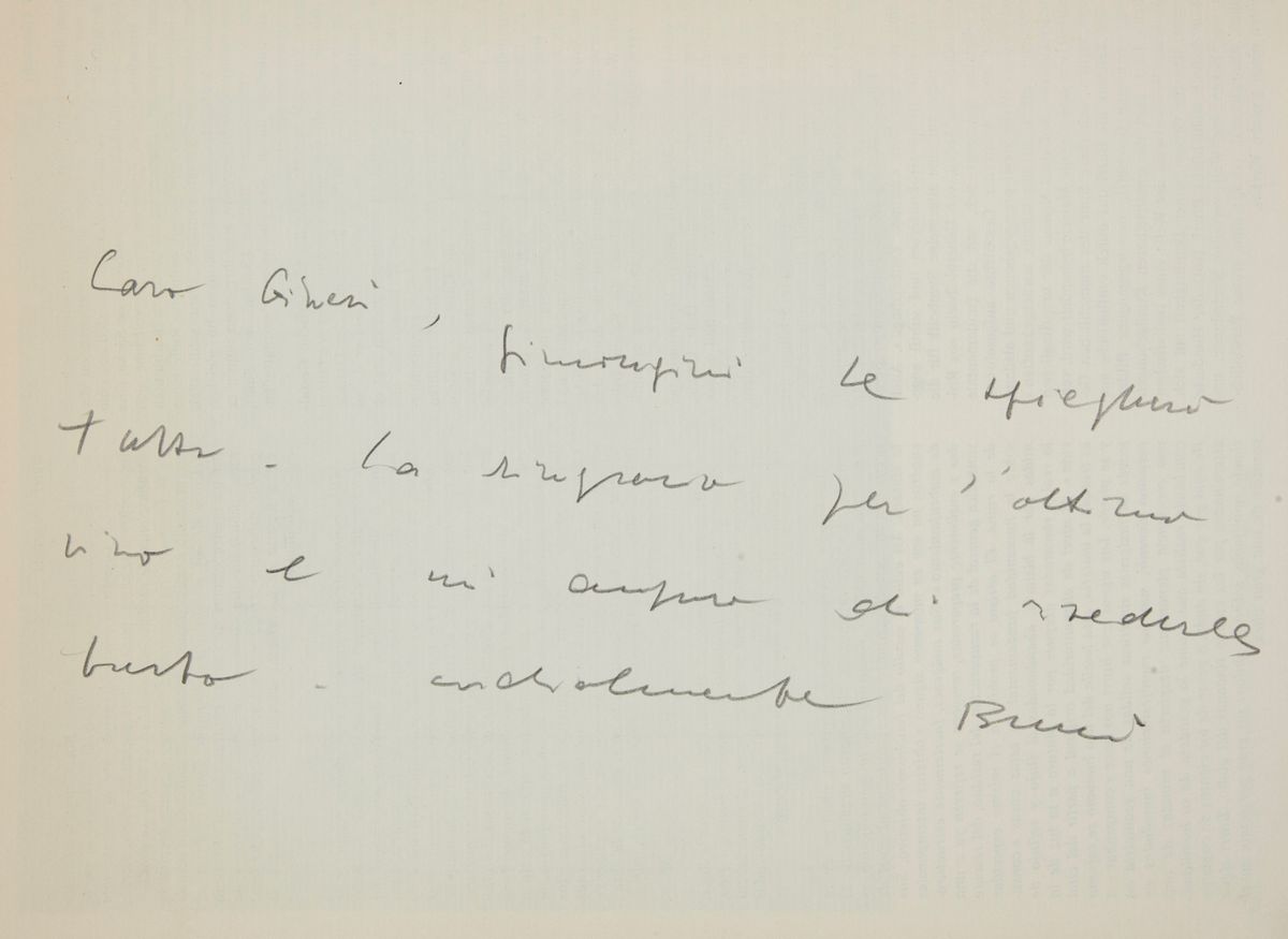 Pierre Restany. Alberto Burri. con Dedica Autografa Dell'artista.