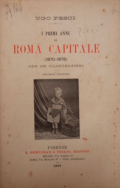 Ugo Pesci. i Primi Anni di Roma Capitale 1870-1878