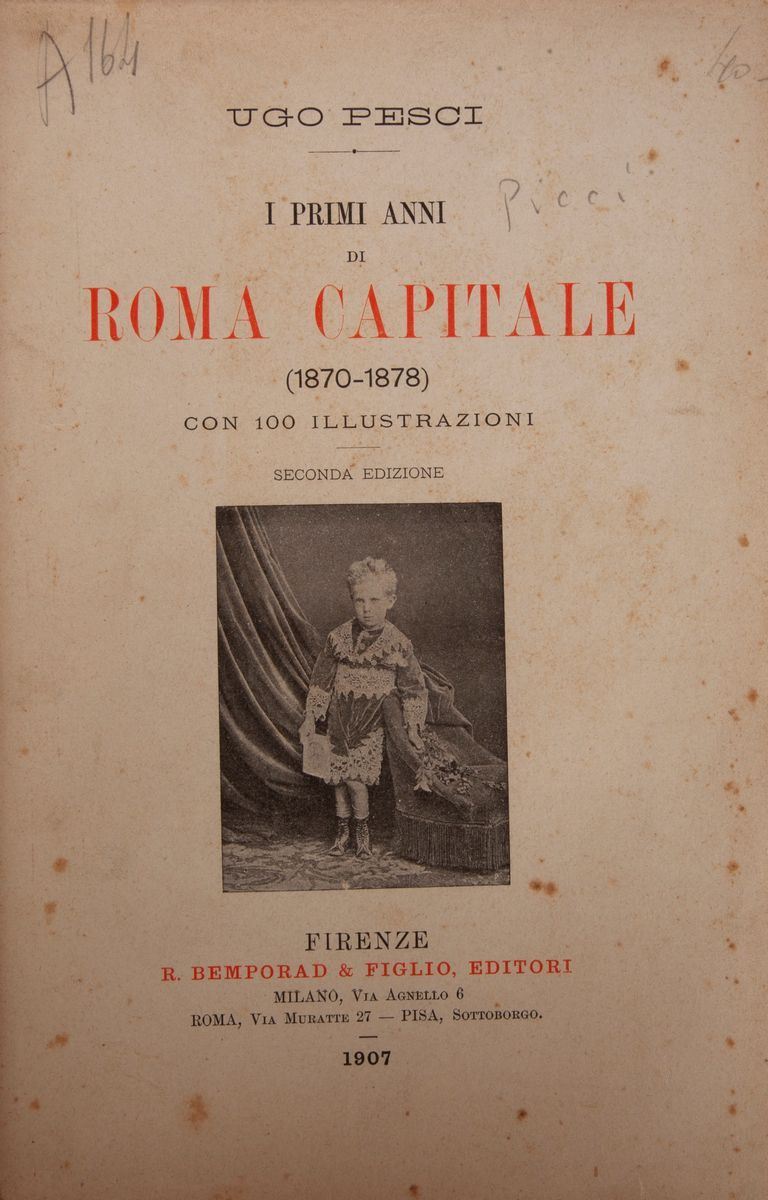 Ugo Pesci. i Primi Anni di Roma Capitale 1870-1878