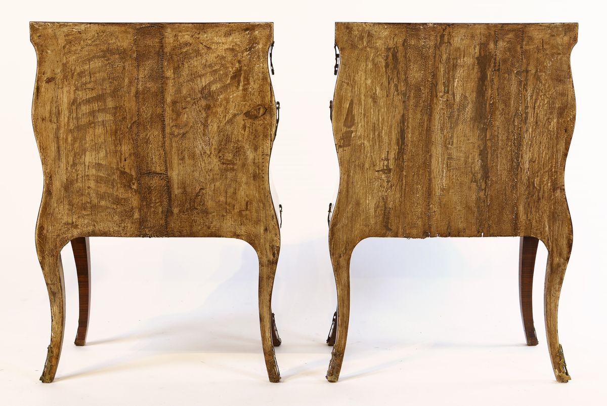Coppia di Comodini in Ebano Viola, Sicilia, XIX Secolo