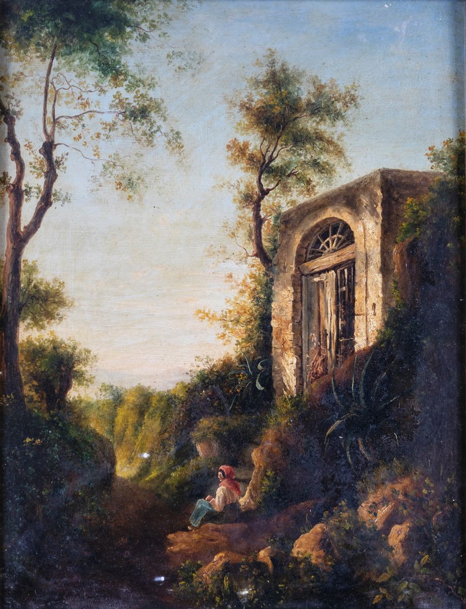 Giacinto Gigante - Figura nel Bosco