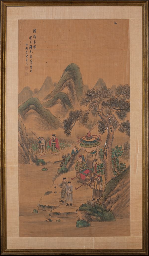 Dipinto su tela, Cina, epoca della repubblica, inizio del XX secolo