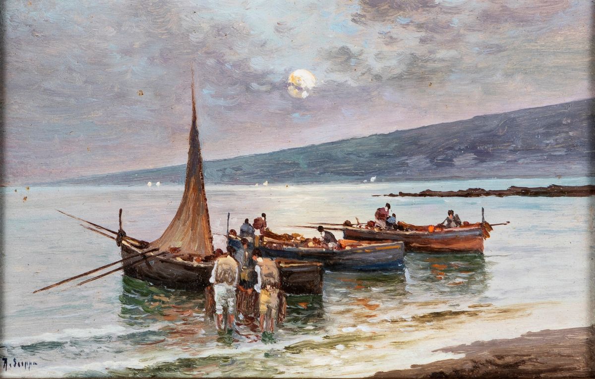 Raimondo Scoppa - Barche e Pescatori