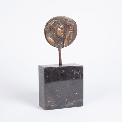 Emilio Greco - Medaglia in Bronzo. Associazione Nazionale Aziende Ordinarie di Credito.