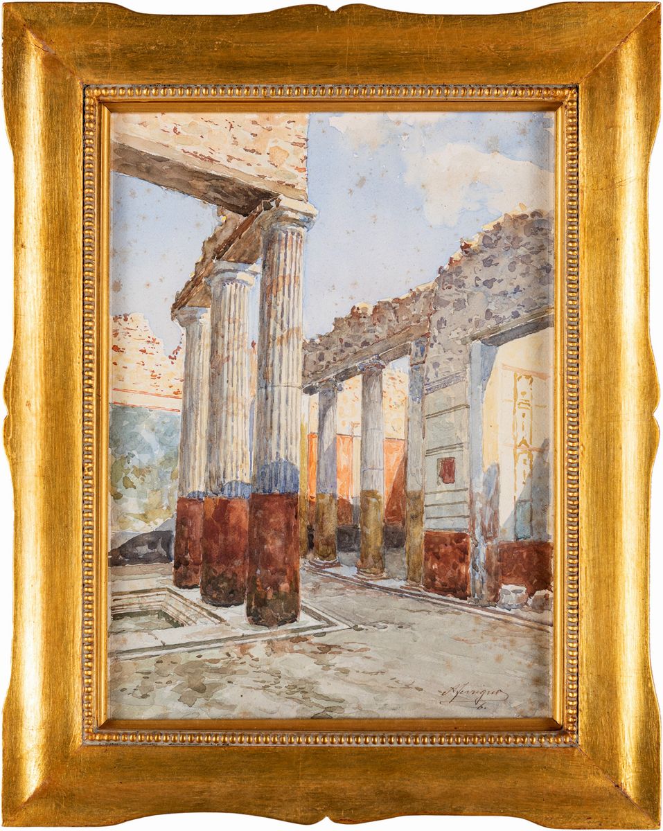 Antonio Ferrigno - Quattro Vedute di Pompei