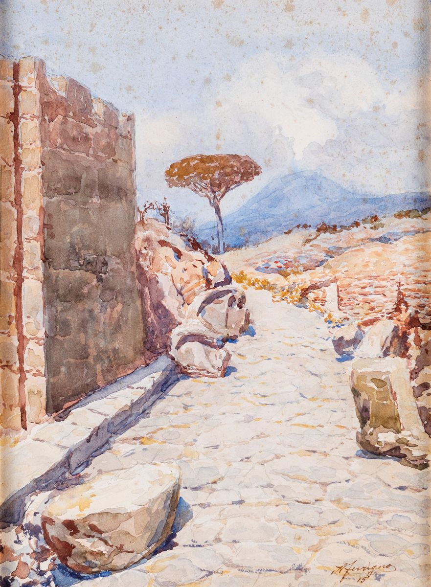 Antonio Ferrigno - Quattro Vedute di Pompei