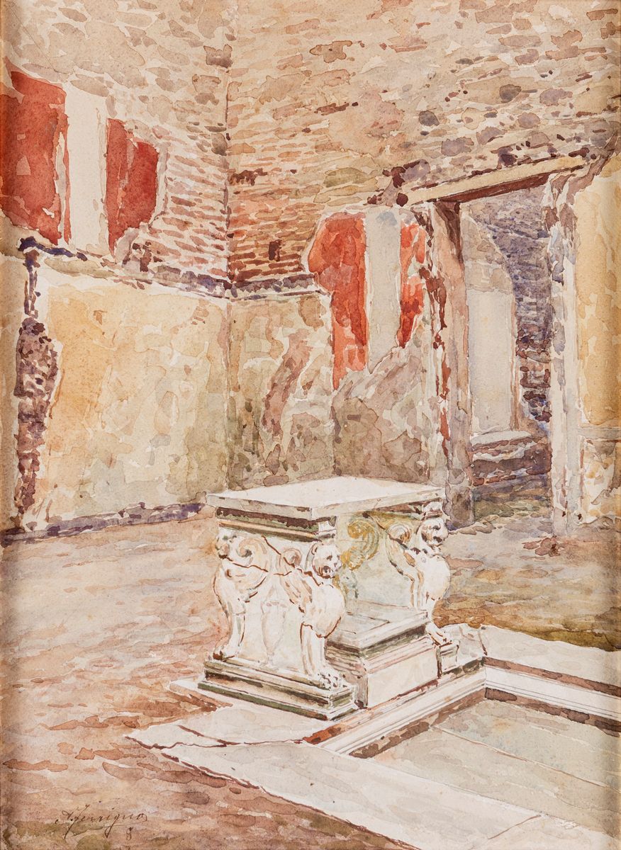 Antonio Ferrigno - Quattro Vedute di Pompei