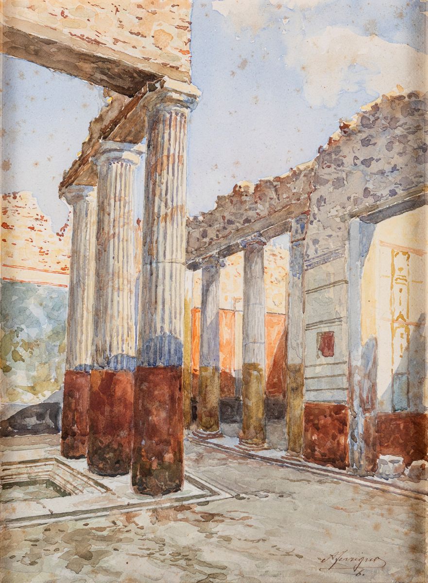 Antonio Ferrigno - Quattro Vedute di Pompei