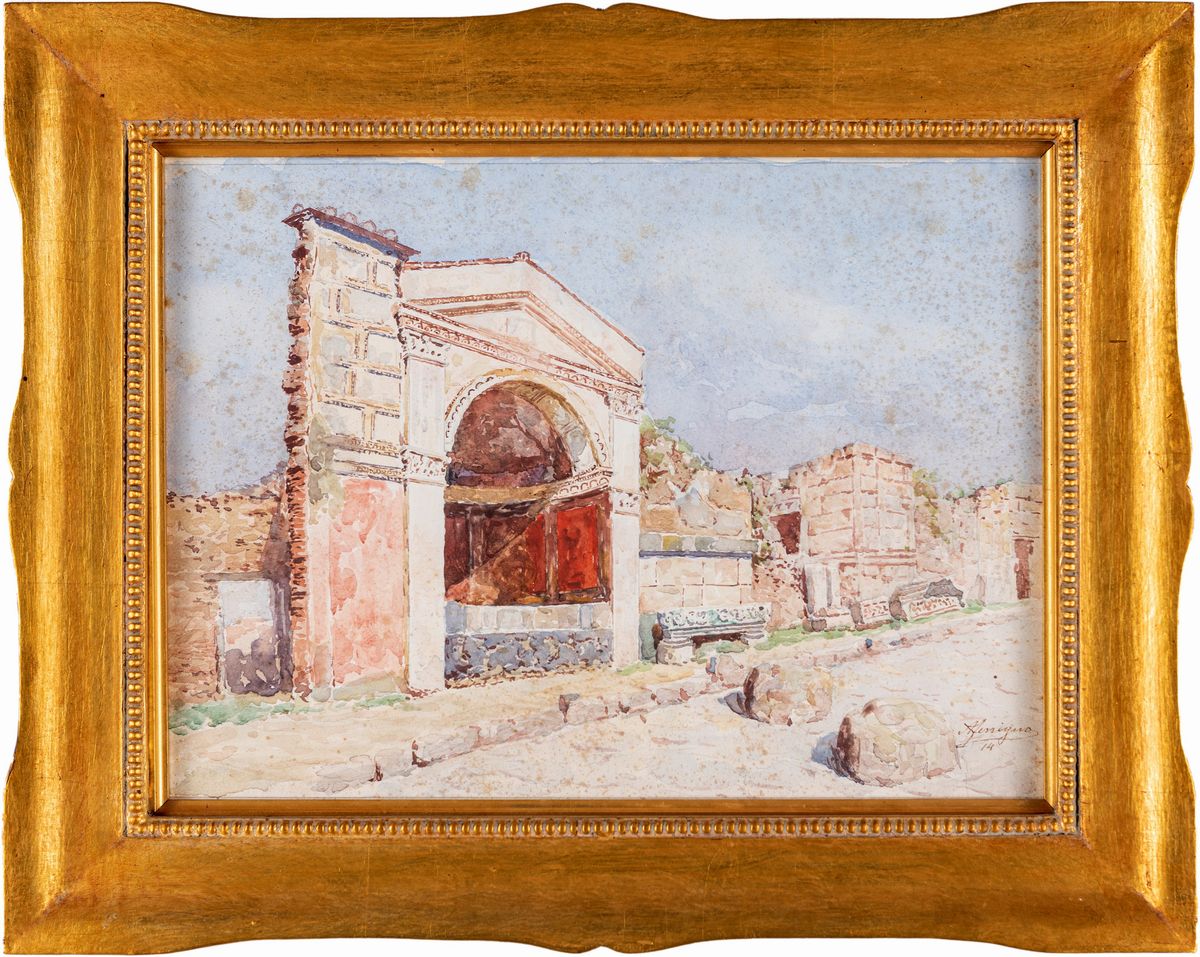 Antonio Ferrigno - Quattro Vedute di Pompei