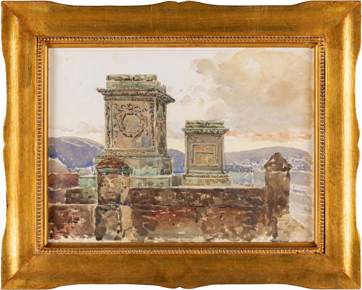 Antonio Ferrigno - Quattro Vedute di Pompei