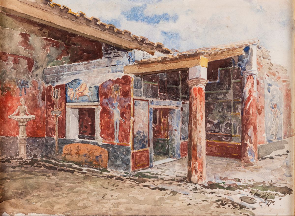 Antonio Ferrigno - Quattro Vedute di Pompei