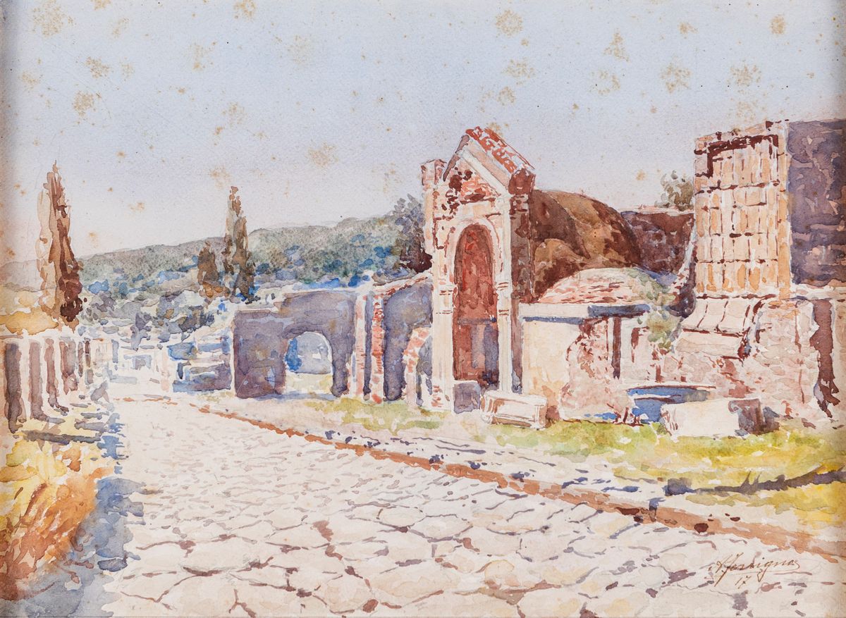 Antonio Ferrigno - Quattro Vedute di Pompei