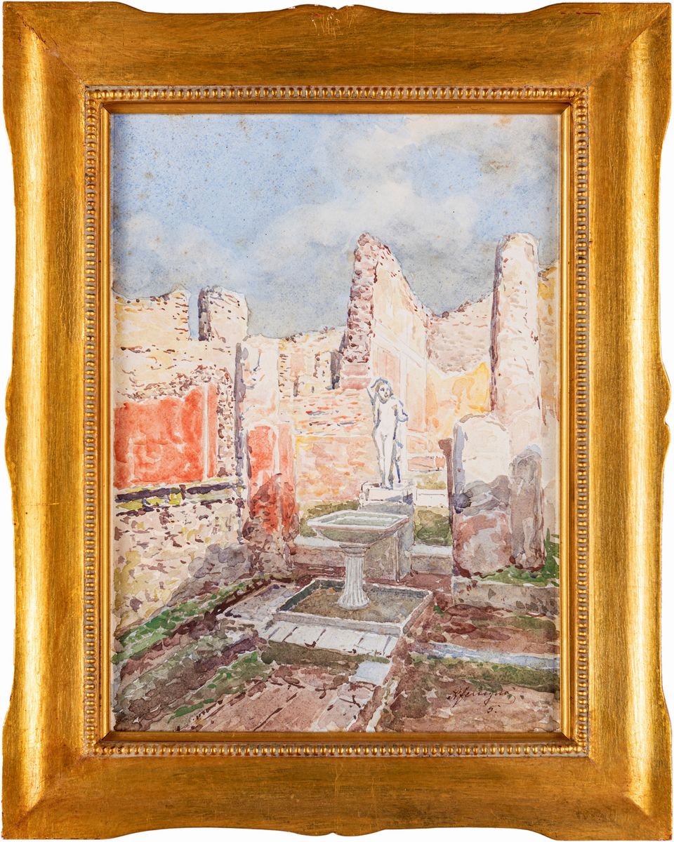 Antonio Ferrigno - Cinque Vedute di Pompei