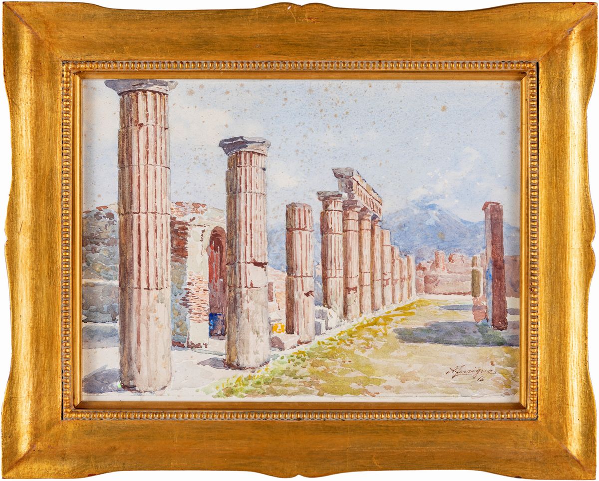 Antonio Ferrigno - Cinque Vedute di Pompei