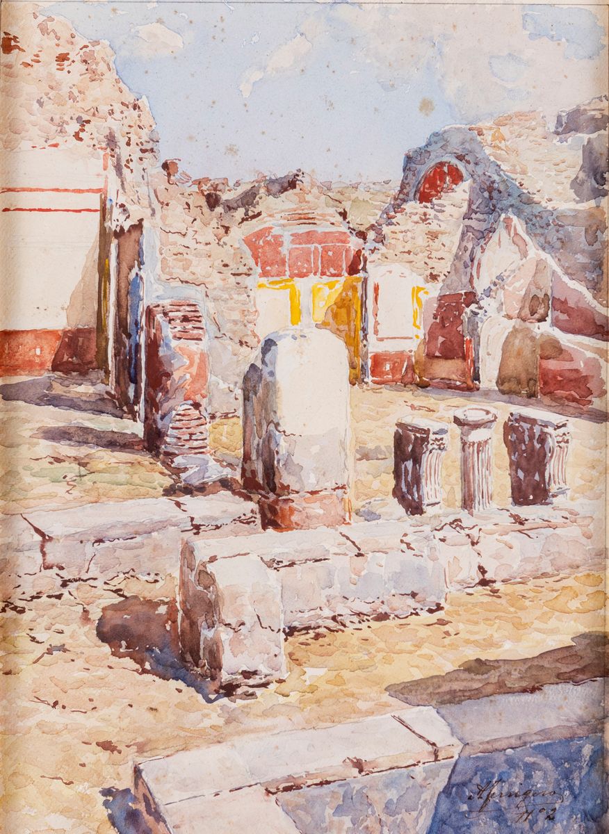 Antonio Ferrigno - Cinque Vedute di Pompei
