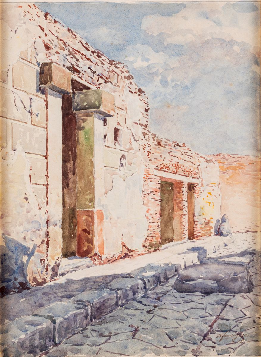 Antonio Ferrigno - Cinque Vedute di Pompei