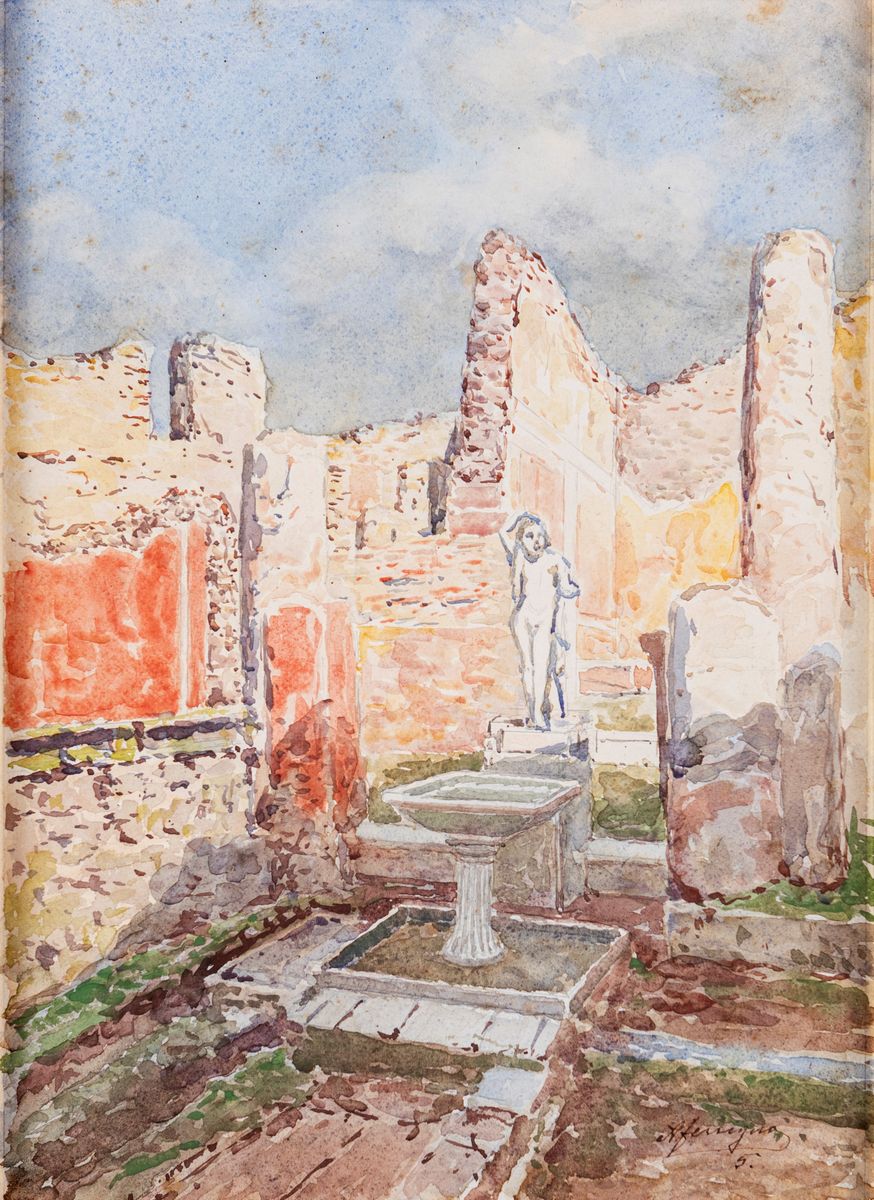 Antonio Ferrigno - Cinque Vedute di Pompei