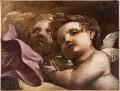 Frammento con Coppia di Cherubini