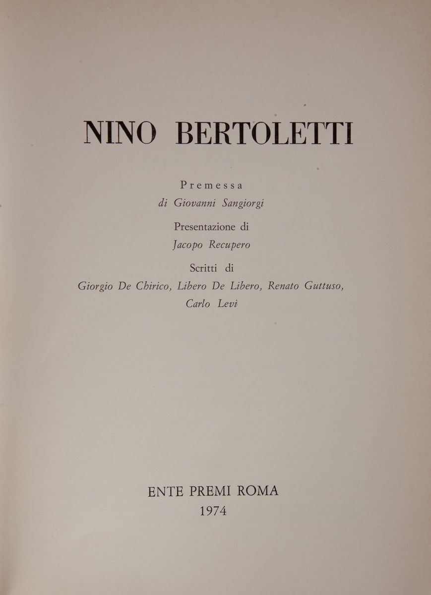 Giovanni Sangiorgi. Nino Bertoletti