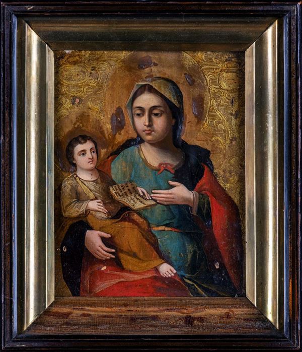 Pittore del XVIII secolo - Madonna col Bambino