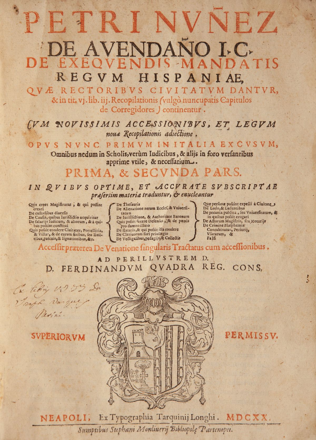 Pedro Nuñez De Avendaño - Aviso De Cazadores Y Caza. Ordenado Por El Doctor Pedro Nuñez De Avenda...