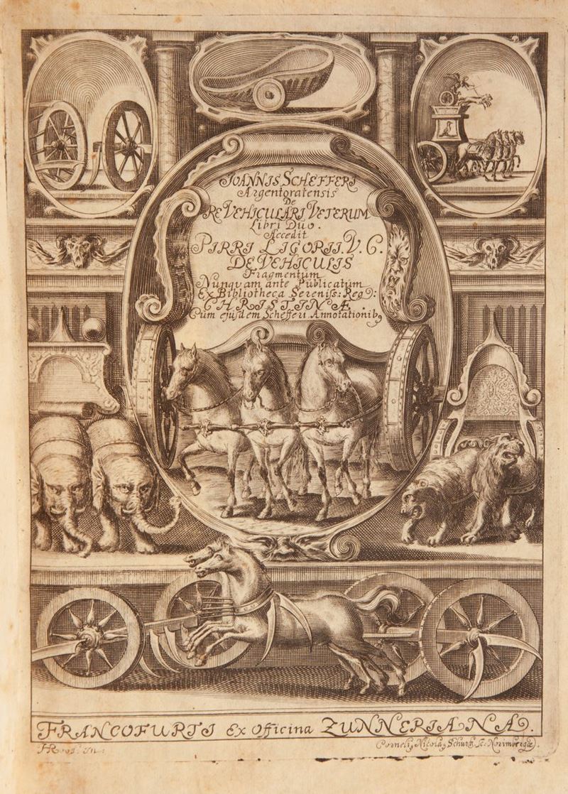 Jean Scheffer. De Re Vehiculari Veterum Libri Duo Accedit Pyrrhi Ligorii. V.C. De Vehiculis Fragm...