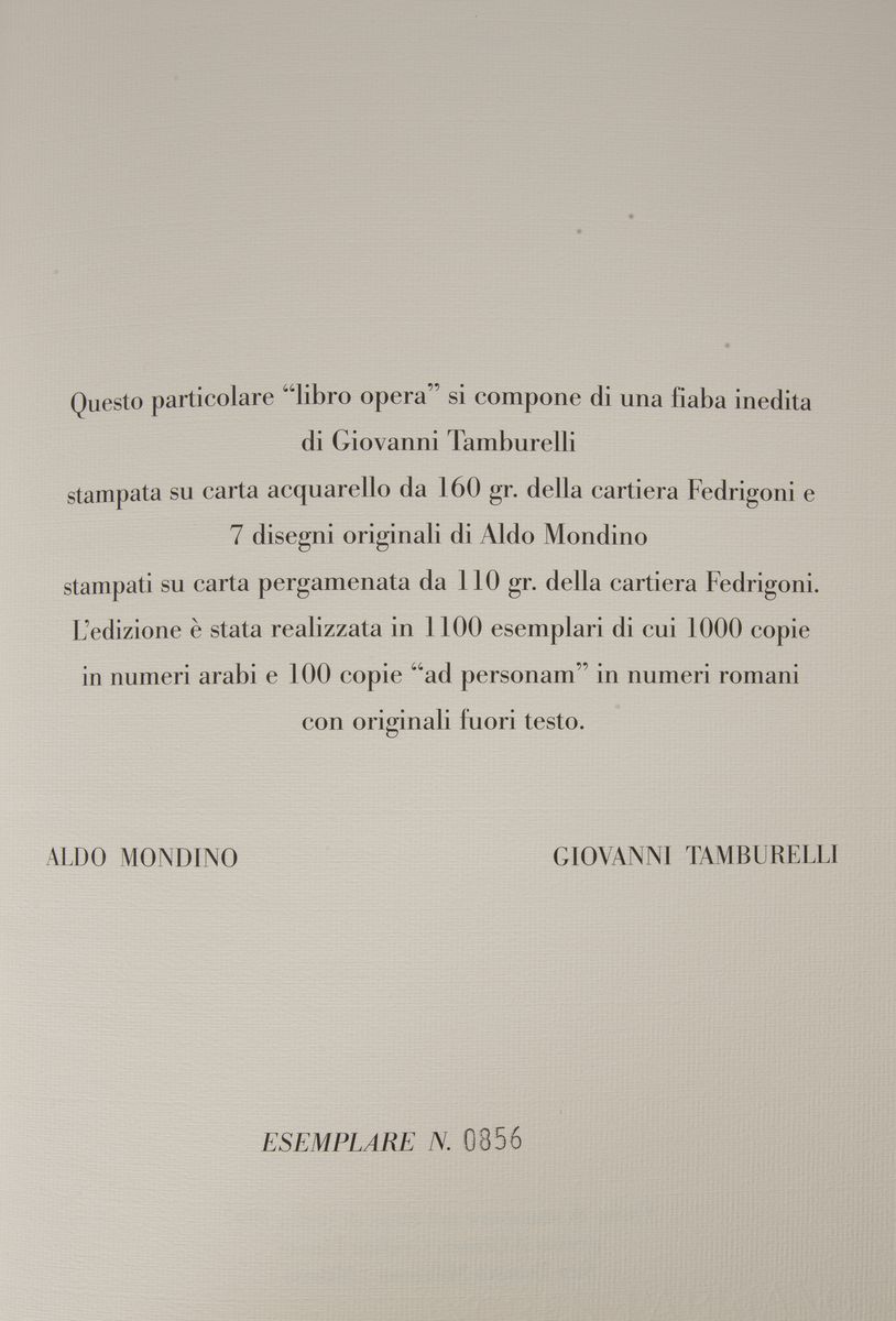 Aldo Mondino - Giovanni Tamburelli. Codice Amaro