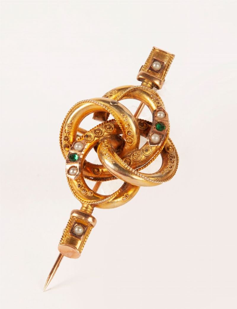 Spilla Borbonica in Oro