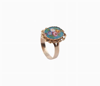 Anello in Oro e Smalti