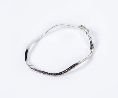 Bracciale Rigido in Oro e Brillanti