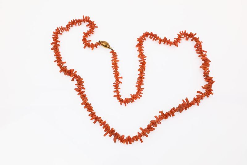 Collana in Corallo Antico