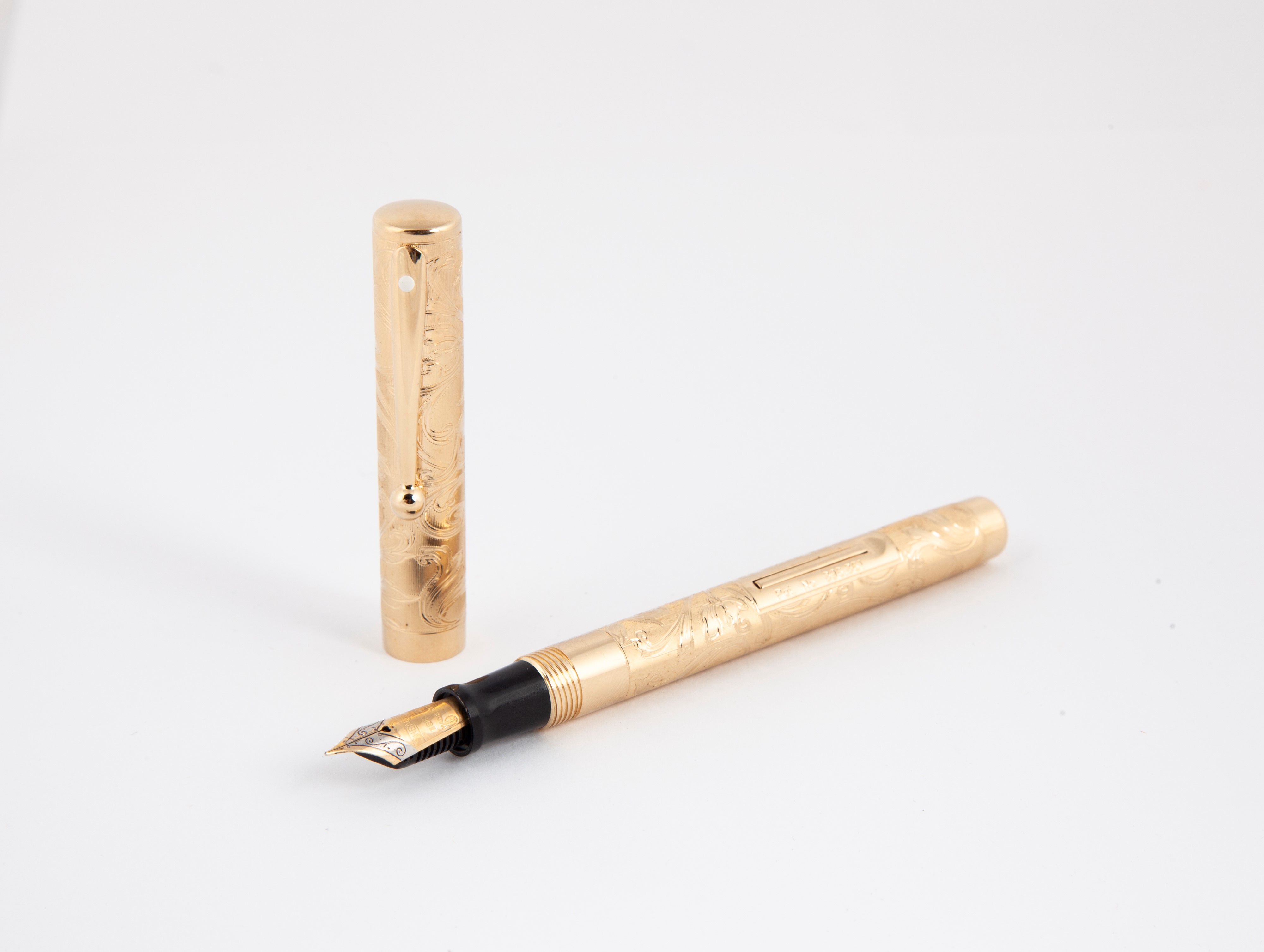 Sheaffer W.a. Commemorative Pen - Penna Stilografica in Metallo Inciso in Edizione Limitata