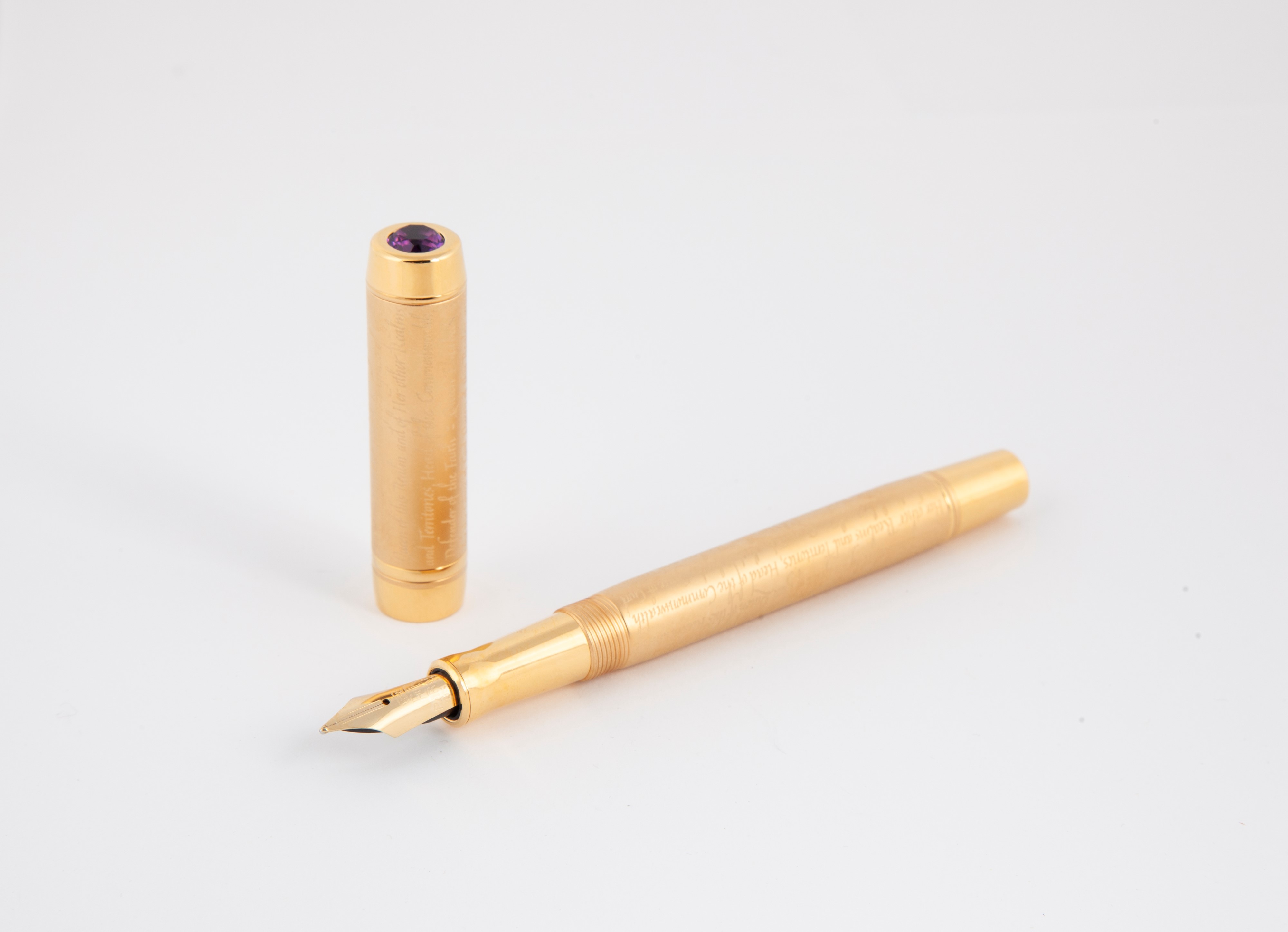Parker Accession The Queen's Golden Jubilee - Penna Stilografica in Metallo Placcato in Oro 23kt