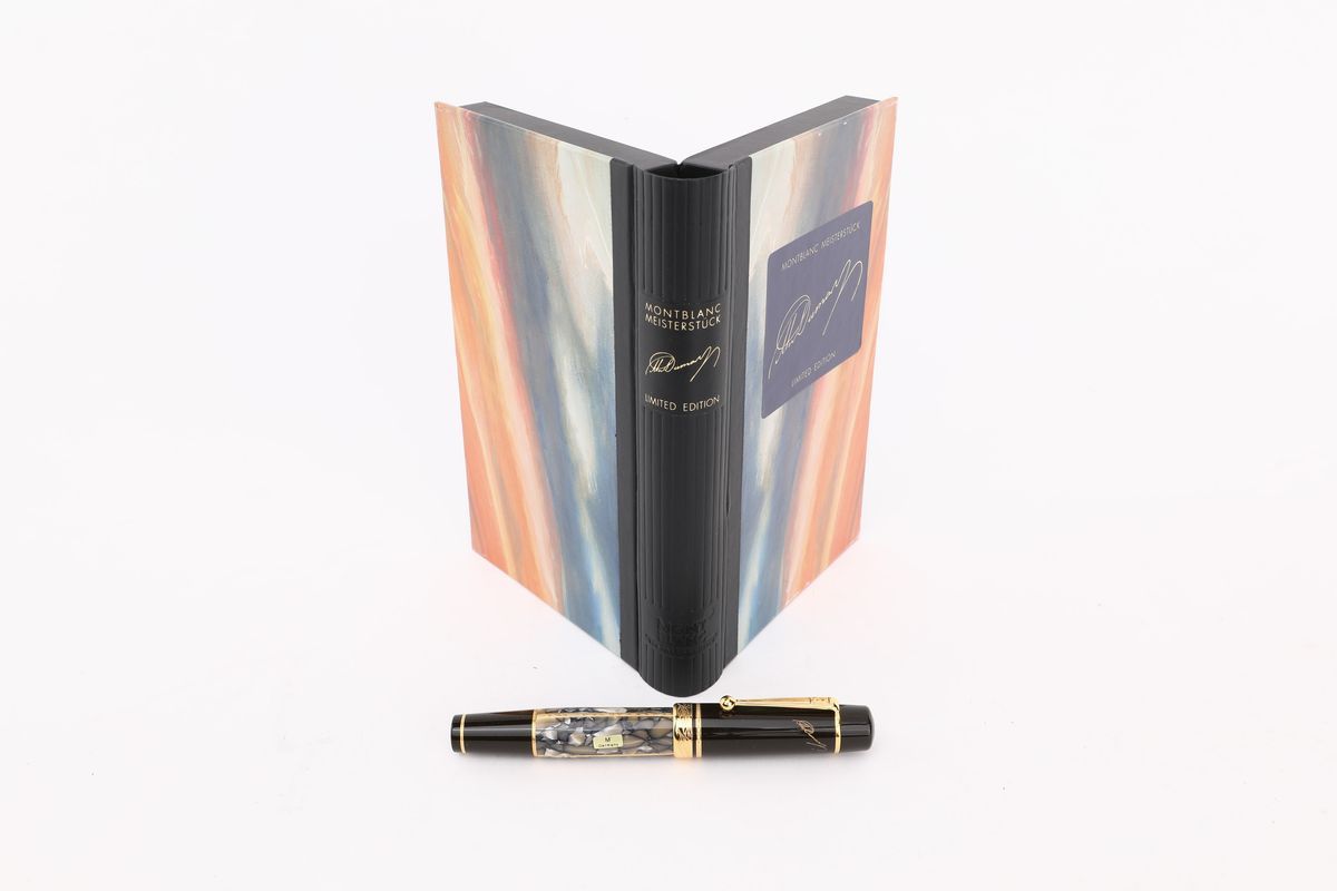 Montblanc Meisterstuck Alexandre Dumas - Penna Stilografica in Vernice con Particolari Dorati